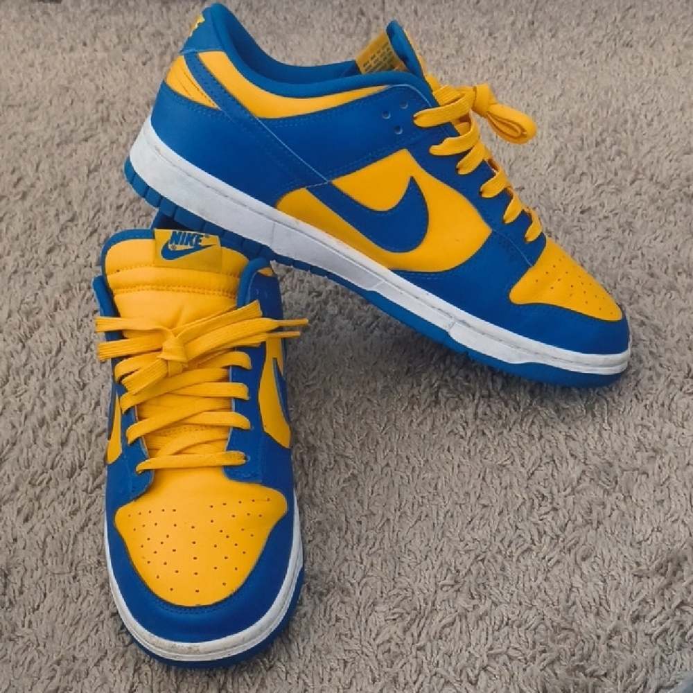 Nike Bold Blue and Yellow Athletic Shoes